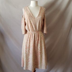 New Fraiche Cold Shoulder Floral Dress